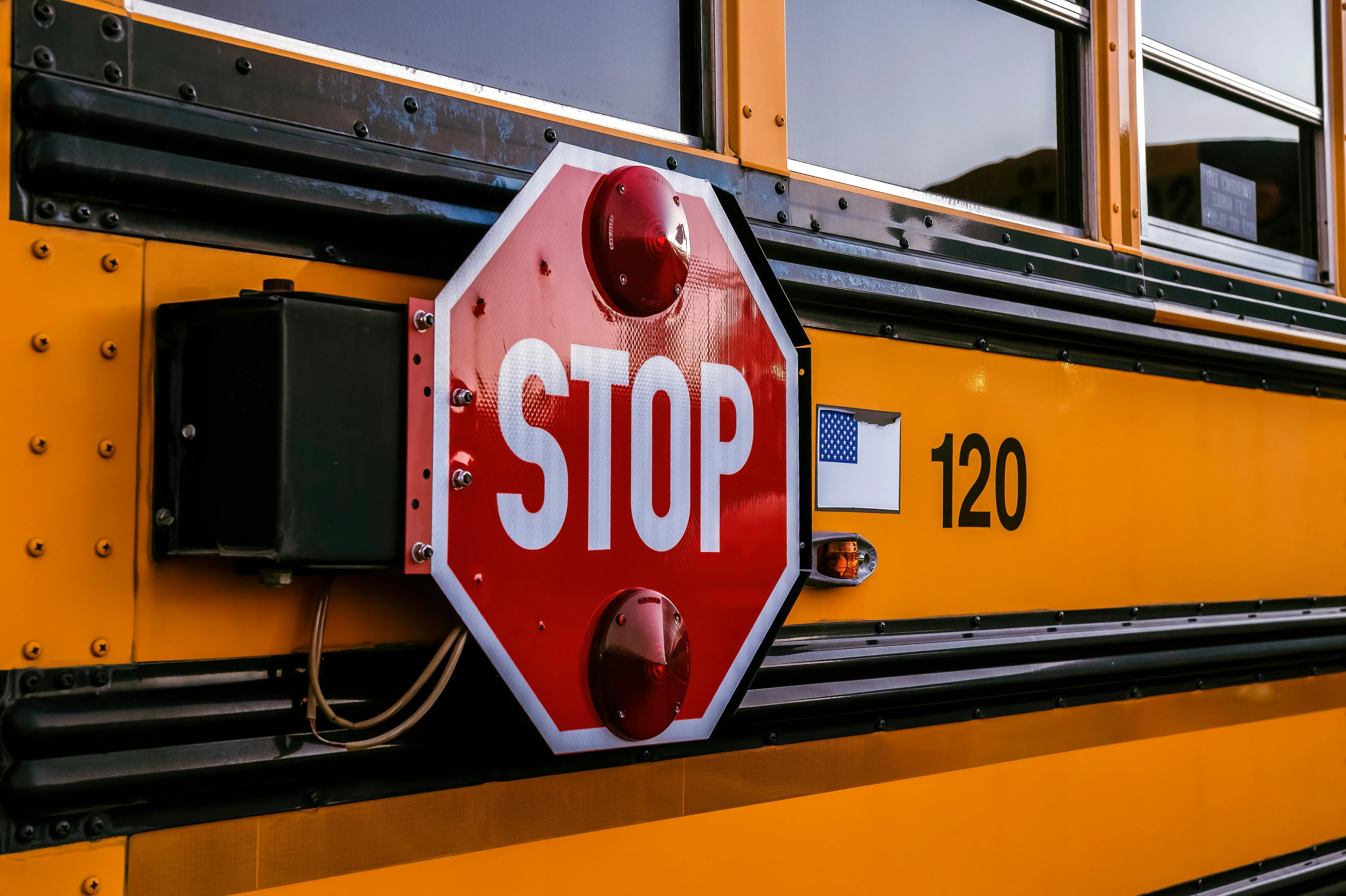 school bus stop sign